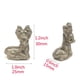 thumbnail image 3 of Estatua de ciervo de 1,2 ", piedra de pirita Natural, estatuilla de Animal curativo tallada de cristal, artesanías de piedras preciosas de Reiki, decoración del hogar, regalos de vacaciones, 3 of 4