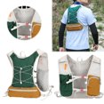 thumbnail image 2 of Hydration Backpack Large Capacity Ultralight Storage Knapsack Breathable Mountaineering Vest Bag Camping Sports Backpack (Retro Green), 2 of 13