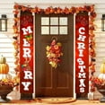 thumbnail image 2 of VerPetridure Christmas Curtain Decoration Christmas Decoration Curtain Creative Decoration Couplets Hanging Flags, 2 of 9