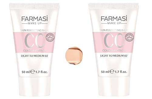 Farmasi Color Control CC Light to Medium 02 Cream, 2 Pack - 50ml/1.7fl.oz