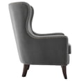 thumbnail image 4 of Steve Silver Rosco Modern Wingback Charcoal Velvet Accent Chair, 4 of 4