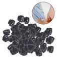 thumbnail image 2 of 100 piezas de bloqueo de cordón de plástico, tope de , ajustador de palancas elásticas premium para cordones, cuerda, cordón, bolsa, cordones mm Gloria extremo de bloqueo del cable, 2 of 9
