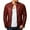 Red,Black, variant on YUNAFFA FLAVOR Men Brown Leather Motorcycle Jacket with Removable Hood ,Slim Fit Lightweight Sportswear Jacket Casual Bomber Jacket