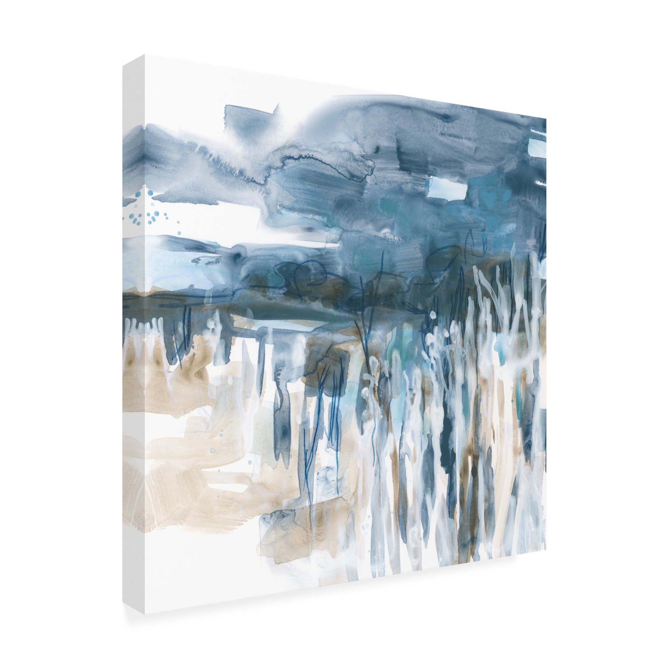 Trademark Fine Art June Erica Vess Liquid Reed Marsh I Canvas Wall Art