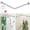 29.5"-37.4", variant on L Shaped Corner Shower Curtain Rod, 304 Stainless Steel Bathroom Bathtub Stall Rod with Hooks, Adjustable Shower Rod(29.5"-37.4" x 35.4"-51.2")