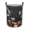 thumbnail image 6 of Picia Butterfly with Fowers Large Laundry Basket, Waterproof, Freestanding Laundry Hamper, Collapsible Tall Clothes Hamper with Extended Handles-Small, 6 of 8