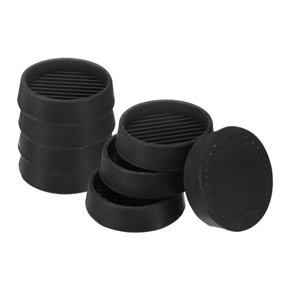 Uxcell Lot de 8 Gobelets Antidérapants pour Meubles 2 Pouces Ronds en Caoutchouc Antidérapants Protège-Plancher pour Sofa Chaise Piano Butée Jambe sous-Verres