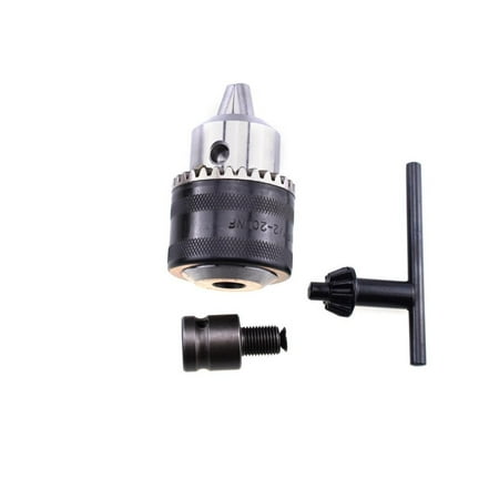 Drill chuck and drill chuck adapter convert impact wrench into electric