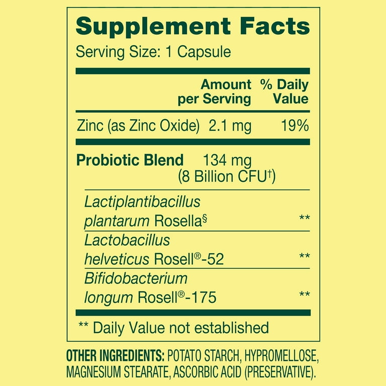 Spring Valley Women's Probiotic with Zinc, 30 Capsules photo 2