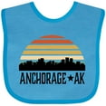 thumbnail image 3 of Inktastic Anchorage Alaska Skyline Boys or Girls Baby Bib, 3 of 4