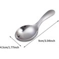thumbnail image 4 of 6pcs Stainless Steel Short Handle Spoons, 3.54x1.77in (Silver), 4 of 5