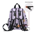 thumbnail image 5 of FORMRS School Backpack with Front Zippered Pocket 12" Student Travel Daypack, Light Purple Halloween Black Cat, 5 of 6