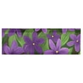 thumbnail image 3 of Purple Flower Gouache Painting Curtain Valances for Windows Kitchen Living Room Valances 54" W x 18" L, 3 of 6