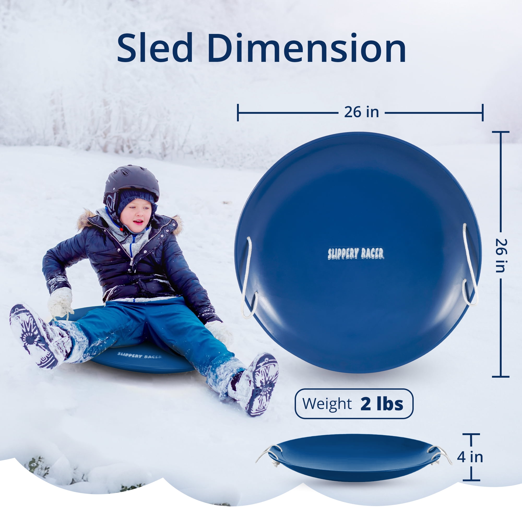 26 Inch Snow Saucer Slippery Racer Batman Snow Sled - 26-Inch Cold ...