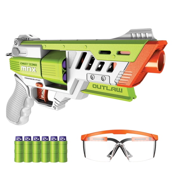 Lanzador de dardos Dart Zone Max Nitroshot+ Outlaw, alcance de 38 m