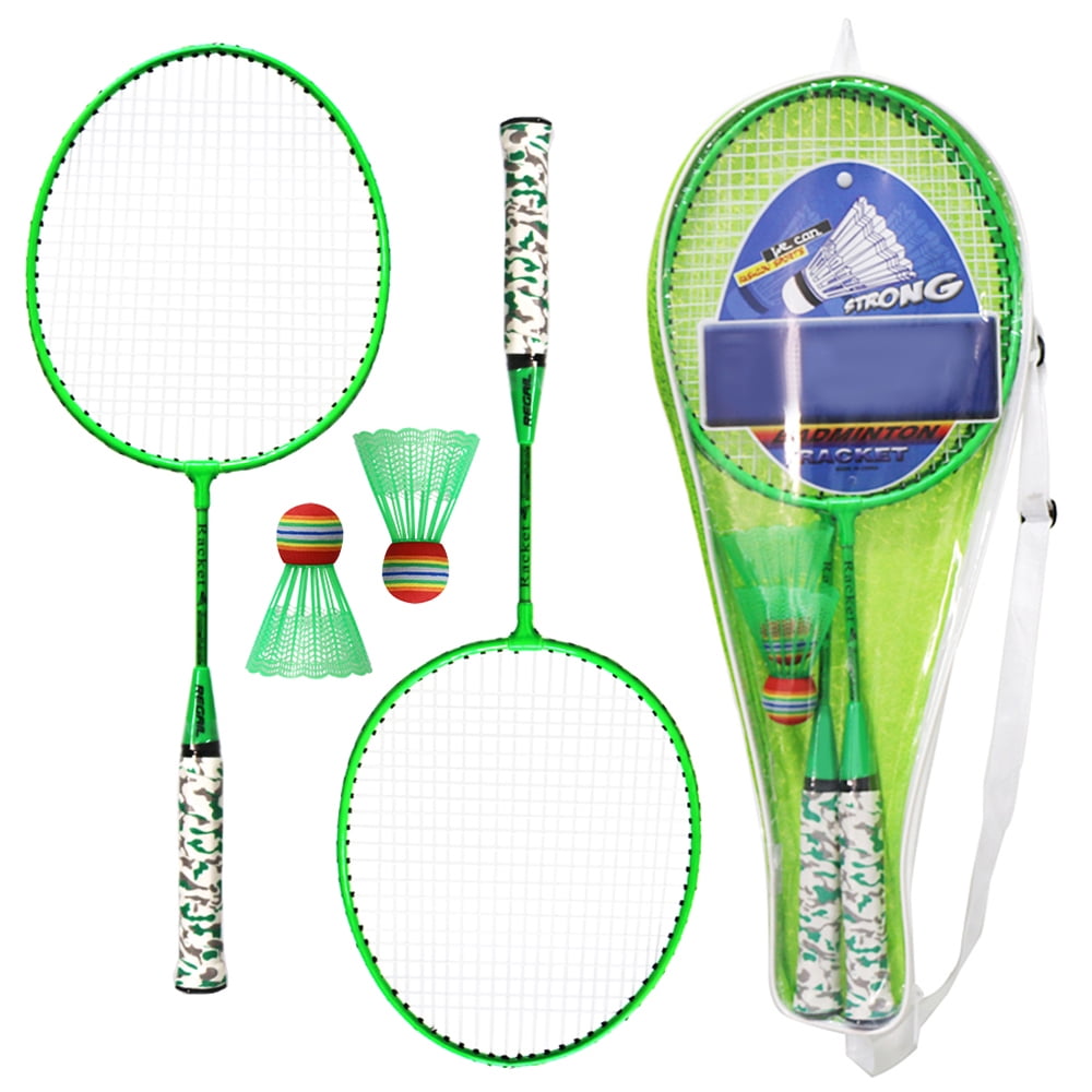 Badminton Badminton Game Set Complete set consisting of 4 Bats and 2 Balls 