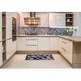 thumbnail image 6 of Ahgly Company Machine Washable Indoor Rectangle Abstract Dark Goldray Area Rugs, 4' x 6', 6 of 7