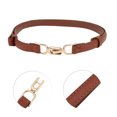 thumbnail image 4 of Unique Bargains 1 Pc Festival Wrap Belt Elegant Double Buckle Adjustable Adjustable Waist Cord for Women Light Brown, 4 of 5