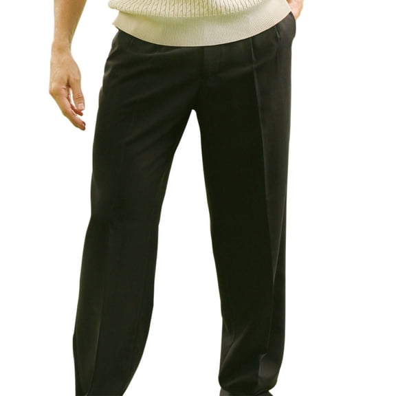 Monterey Club Men's Texture Pleated Golf Pants #1837