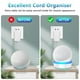 thumbnail image 4 of Fuqintop Soporte Para Echo Dot 4.ª/5.ª Generación Soporte De Mesa Con Guía De Luz Mejora El Efecto De Luz Ahorro De Espacio Dot 4/5 Accesorios Con Gestión De Cables Blanco, 4 of 5