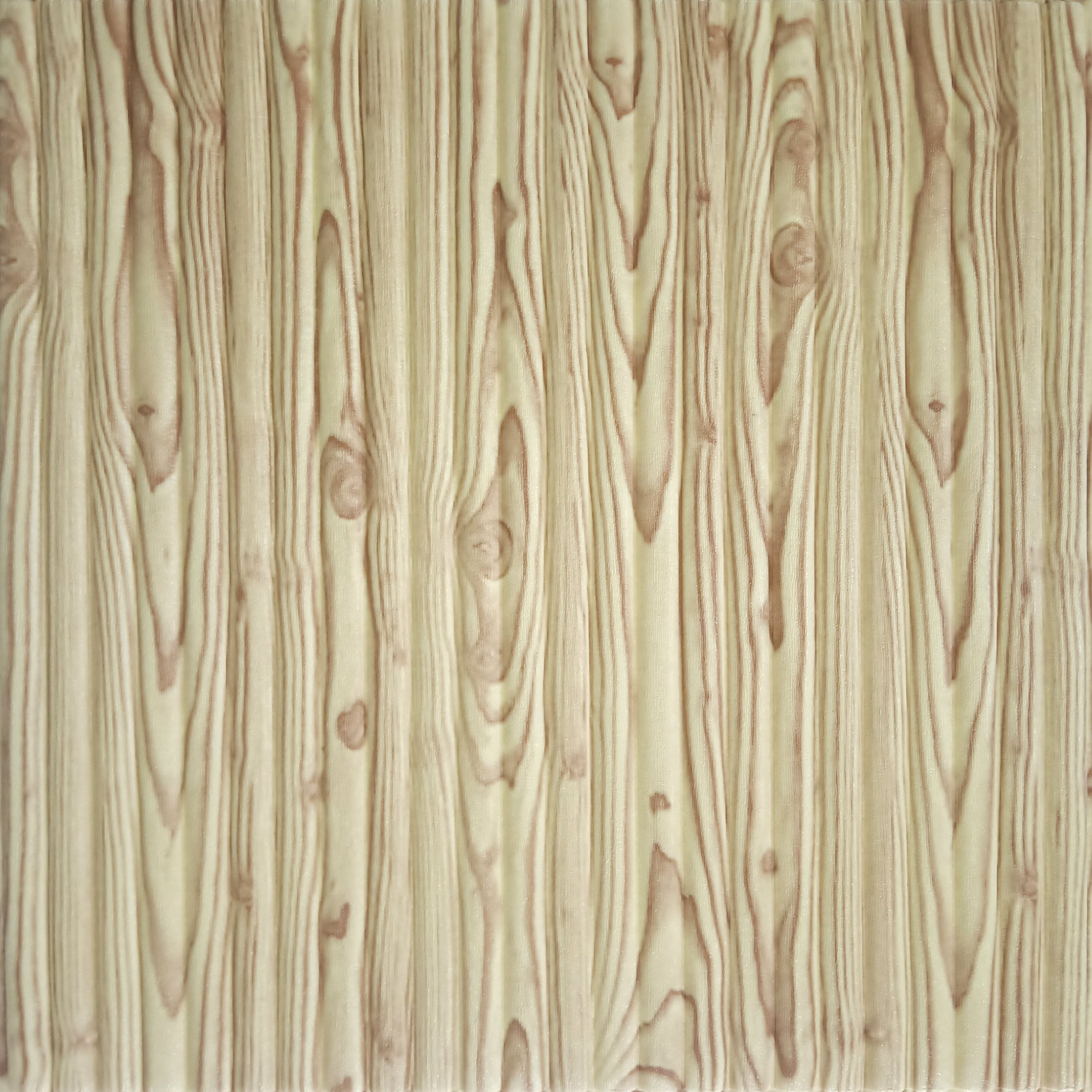 2.3*2.3ft Self-adhesive Waterproof 3D Wood Grain Wall Sticker Home Decor