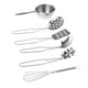 thumbnail image 1 of de 6 utensilios de cocina, espátula, batidor, palillos, niños, acero inoxidable, 1 of 9