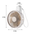 thumbnail image 3 of Fiudx Ofertas Relámpago Ventilador Plegable, Portátil Para Exteriores, Ventilador Usb, Silencioso Y De Gran Volumen De Viento, Ventilador Portátil De Escritorio, 3 of 7