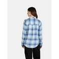thumbnail image 4 of Time and Tru Women's Soft Button Up Shirt with Long Sleeves, Sizes XS-XXXL, 4 of 6