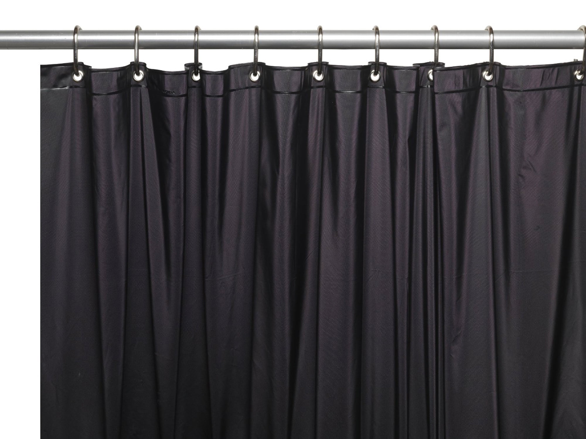 Shower Curtain Liner: Metal Grommets, Magnets, Standard Size 70