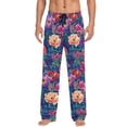 thumbnail image 7 of FORMRS Mens Pajama Pants with Pockets Cotton Sleepwear Lounge Bottoms Sizes S-2XL, Blooming Flowers Pattern, 7 of 7