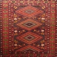 thumbnail image 1 of Ahgly Company Machine Washable Indoor Square Traditional Tomato Red Area Rugs, 4' Square, 1 of 7