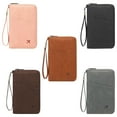 thumbnail image 3 of Compact Zippered Passport Holder With Blocker PU Wallet TravelAccessory, 3 of 8