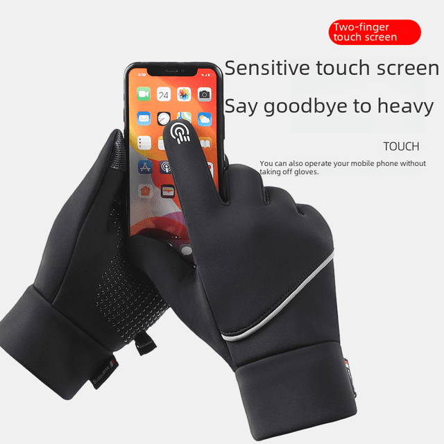 Guantes de exterior para hombre, otoño e invierno, para mujer, impermeables, cálidos, resistentes al viento, con pantalla táctil, resistentes al frío, para montar en invierno