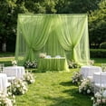 thumbnail image 6 of Roiihwy Wedding Decorations Arch Draping Fabric 79", Sheer Chiffon Fabric Backdrop,1 Panel Drapes for Wedding Ceremony Decor for Birthday Party Ceiling Curtain Backdrop, Green, 6 of 6