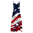 thumbnail image 5 of Erwazi Summer Dresses for Women 4th Of July Printed Crew Neck Sleeveless Ankle Length Dress Celebrations Outdoor Parties Activities Casual Dresses, 5 of 7