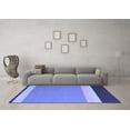 thumbnail image 3 of Ahgly Company Indoor Square Abstract Blue Contemporary Area Rugs, 3' Square, 3 of 4