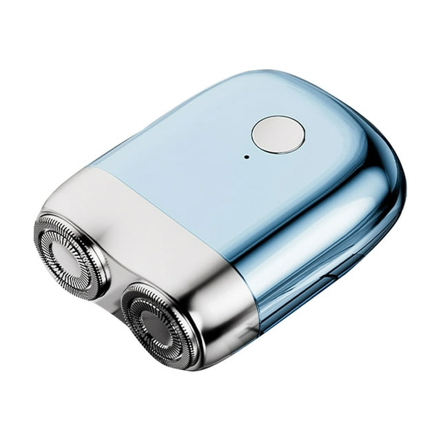 ZheElen Tondeuse à Barbe Magnétique Électrique pour Hommes Rasée à la Fois Humide pour Mini Corps d'Hommes Lavable à l'Eau Rasoir Électrique pour Bleu