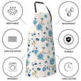 thumbnail image 6 of Bingfone Rose Flowers Apron Gifts For Men, Women Professional Grade Chef Apron for Kitchen,BBQ & Grill, 6 of 8