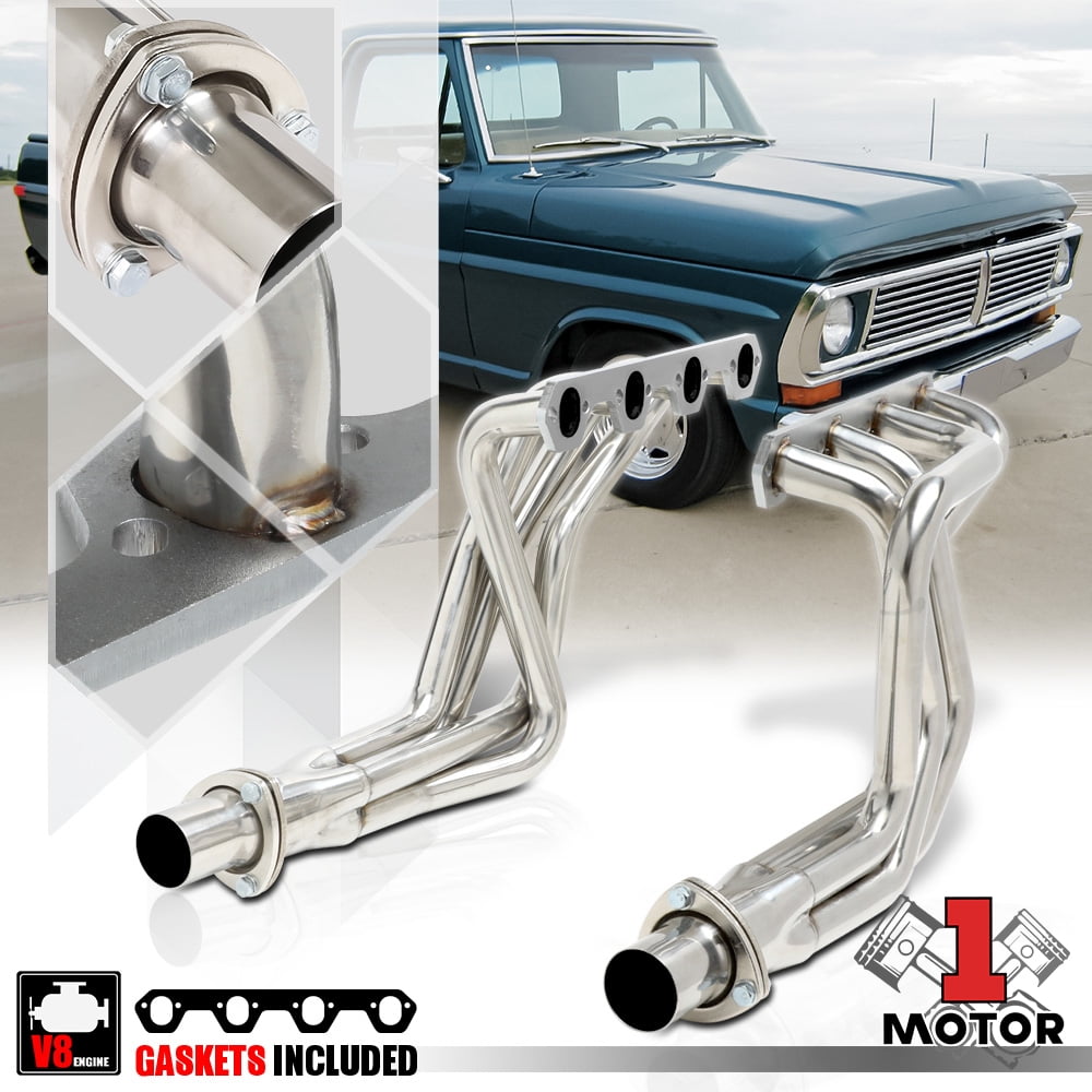 Stainless Steel Long Tube Exhaust Header Manifold for 6979 Ford F100 5