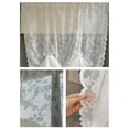 thumbnail image 6 of soumake Contemporary White Household Sheer Kitchen Lace Curtain, 5.12 x 7.87 in, 6 of 7
