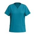 thumbnail image 4 of Generic Scrubs for Women Scrub Set - V-Neck Top and Straight Leg Pant, 6 Pockets, Durable Fabric, 4 of 7