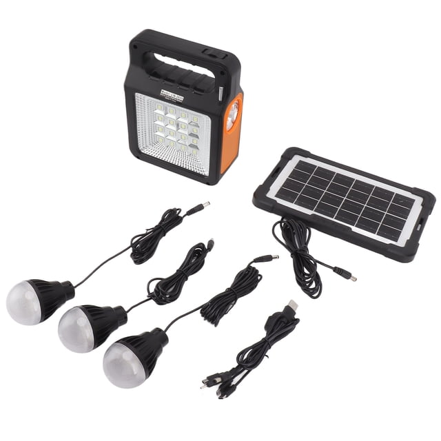 Banco de Energía Solar ANGGREK Generador Solar Portátil 6000mAh Con Función De Radio MP3