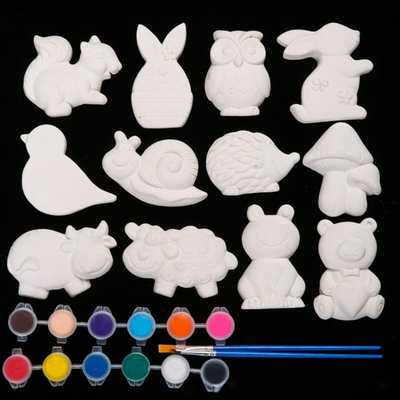 Children's Coloring Gypsum Doll Graffiti Painting Puzzle Toy Kindergarten Creatives DIY Production Gypsum Ceramic Painting