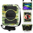 thumbnail image 5 of Case For Apple New iPad 9.7 inch Hybrid 3in1 Rugged Built-in Kickstand 360° Rotatable Stand & Shoulder Hand Strap Corner Shockproof Tablet Cover [ Camouflage ], 5 of 8