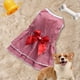thumbnail image 5 of Falda para mascotas para perros pequeños y gatos - Vestido de poliéster con lazo, rosa, rojo, azul, amarillo, XS S M L XL Tallas, 5 of 7