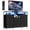 Black, variant on Kicctian 11 Drawers Dresser for Bedroom with LED Lights & Charging Station,Dresesr Chests of Drawers with Open Shelves,Brown