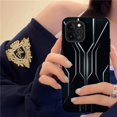 thumbnail image 1 of Yinuoda-funda de silicona suave para iphone, carcasa de lujo con diseño geométrico, para modelos 14, 13, 12, 11 Pro, Mini, XS MAX, 8, 7, 6 Plus, X, XS y XR Fivean unisex, 1 of 2