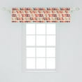 thumbnail image 2 of Ambesonne Colorful Valance Pack of 2, Retro Geometric Zigzag, 54"X12", Multicolor, 2 of 2