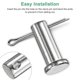 thumbnail image 4 of Uxcell 4-Pack Pasadores de Clevis de un Solo Agujero, M10 x 65mm Pasadores de Clevis de Cabeza Plana de Acero Inoxidable Reutilizables, 4 of 6