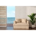 thumbnail image 4 of Oversized Chair And A Half Slipcovered, Comfortable Armchair, Washable Fabric, Living Room Accent Chair, Tan, 4 of 8